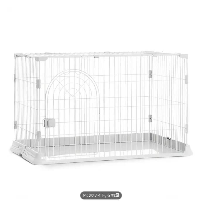 ピンクの多段階インテリアキャットヴィラ - 広々とした鉄製ケージ パーチ＆プレイエリア付き 家猫用リラクゼーションスペース｜デコレーテ