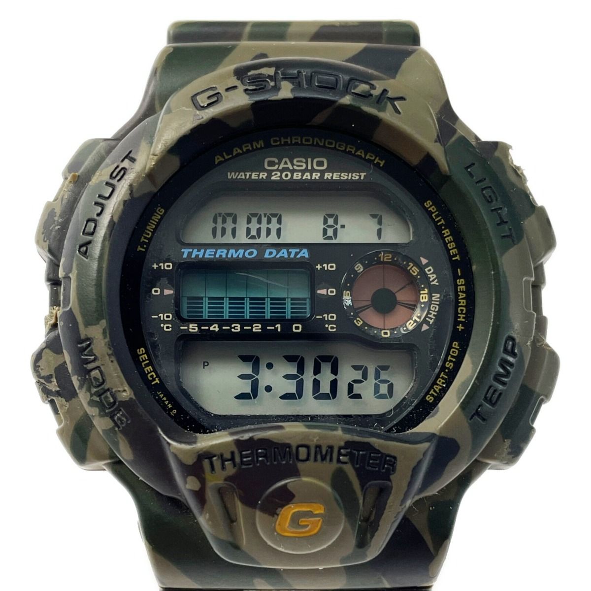 CASIO カシオ G-SHOCK G-PYTHON DW-6100-3JF 迷彩柄 クォーツ ラバー 