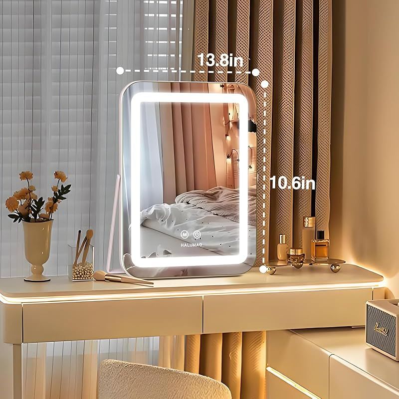女優ミラー　ハリウッドミラー　化粧鏡 LEDライト付き 卓上　壁掛け　縦型 Amazon.co.jp: ANYHI 女優ミラー 化粧鏡 卓上用/壁掛け