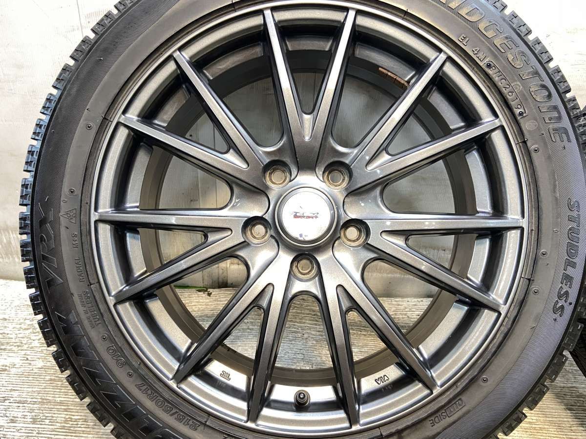 215/50R17 ブリヂストン ブリザック VRX VELVA 17x7.0 53 114.3-5穴