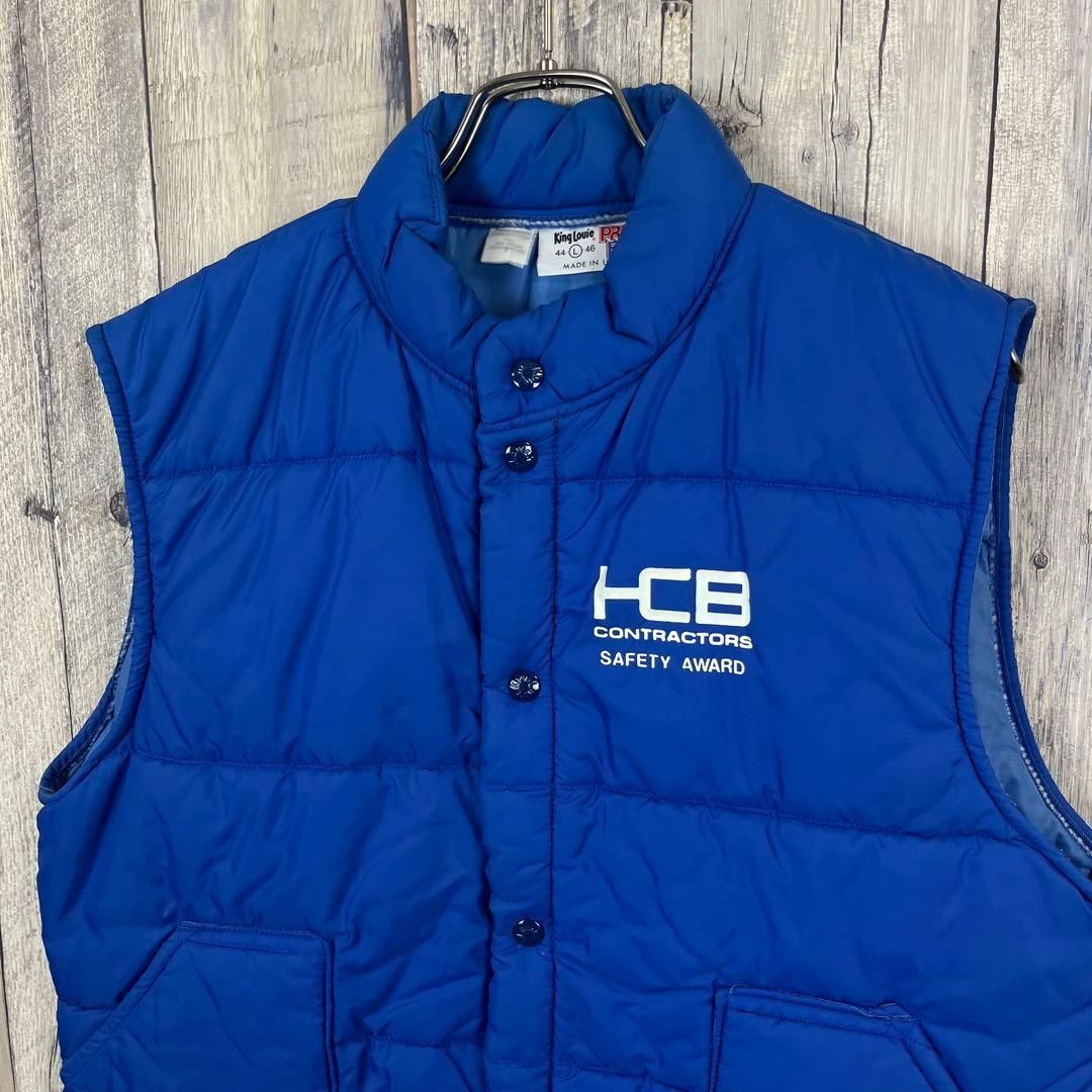 King Louie PRO FIT 企業ロゴ プリント 米国製 ダウン ベスト - メルカリ