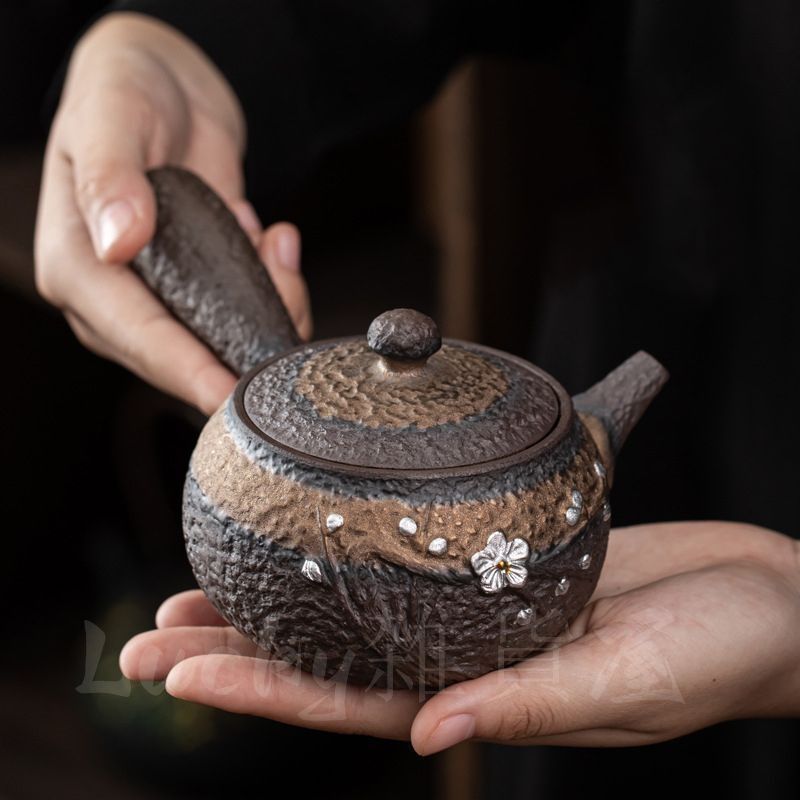 鉄瓶　工芸品　骨董品　急須　鉄器 鉄瓶兼用急須 3型新アラレ／岩鋳（いわちゅう）｜愛着を持って