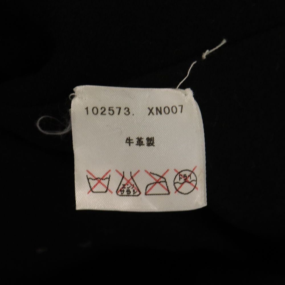 GUCCI (グッチ) レザーショートコート ブラック 102573 XN007 - メルカリ