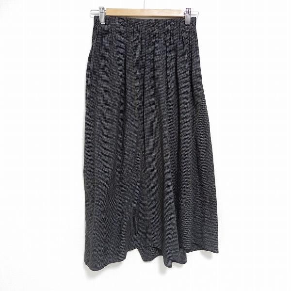 anc ヨーガンレール JURGENLEHL ロング スカート M 黒 白 チェック