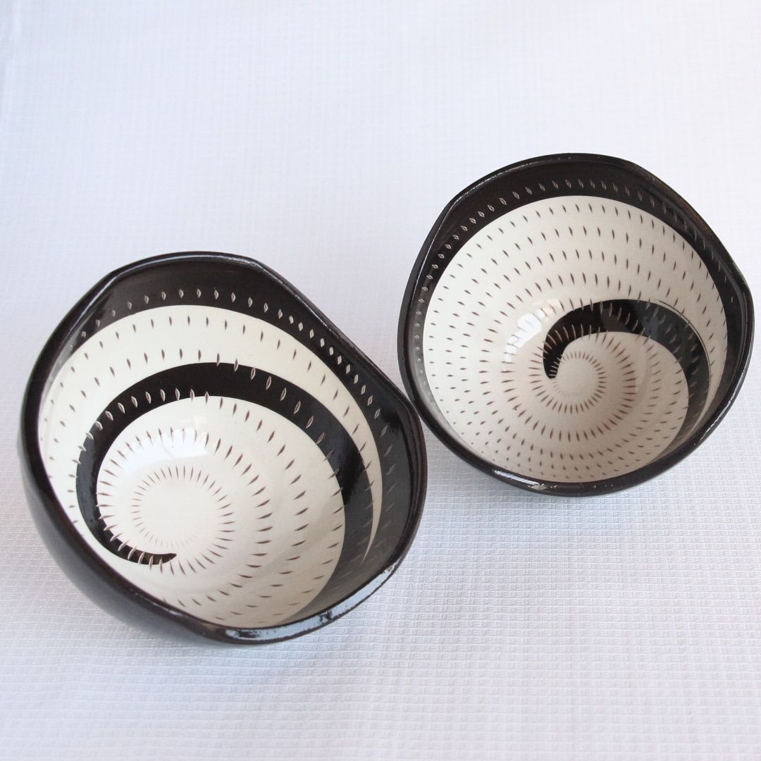 小石原焼 鶴見窯 フチ切り小鉢 渦 - メルカリ