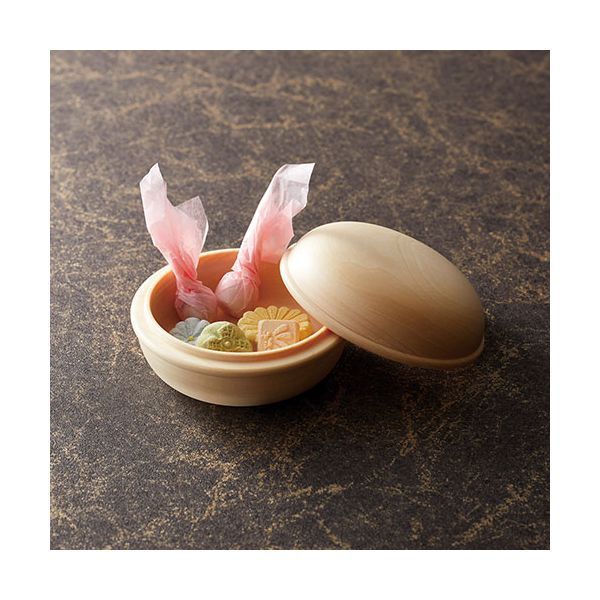 ヤマコー 用美 業務用 栃 マカロン型小鉢 yamaco38193