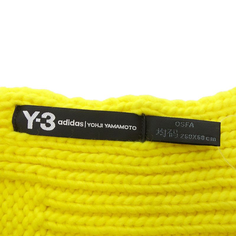 ワイスリー/Y-3 18AW KNIT SCARF ニット 大判 ストール マフラー
