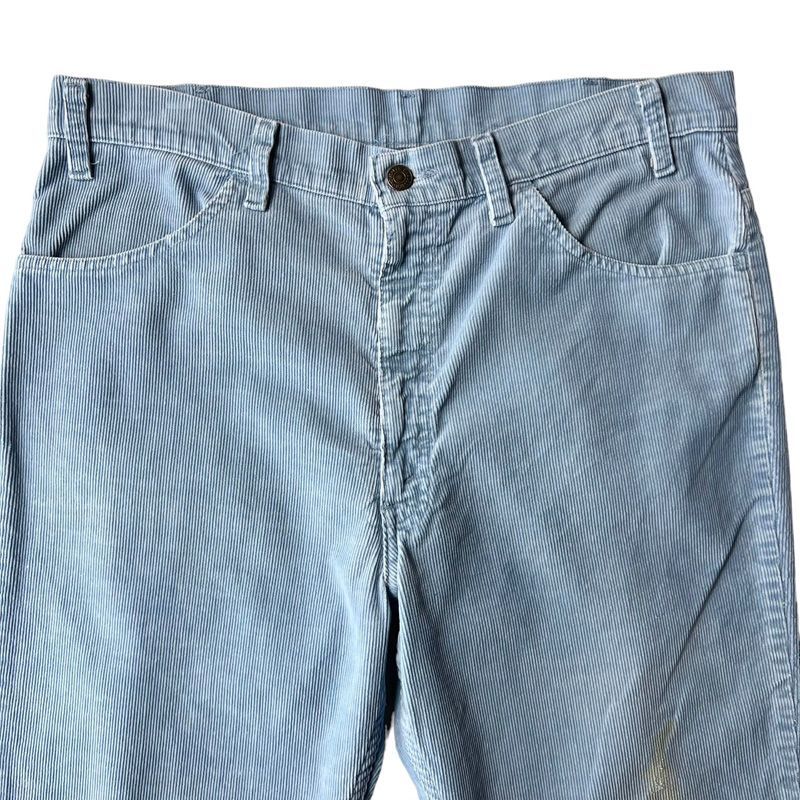 80s Levis 646 1512 細畝 コーデュロイ フレア パンツ 38 32 / 80年代