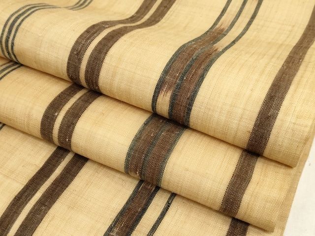 平和屋本店□極上 夏物 芭蕉布 手積み芭蕉糸100％ 九寸開き名古屋帯  