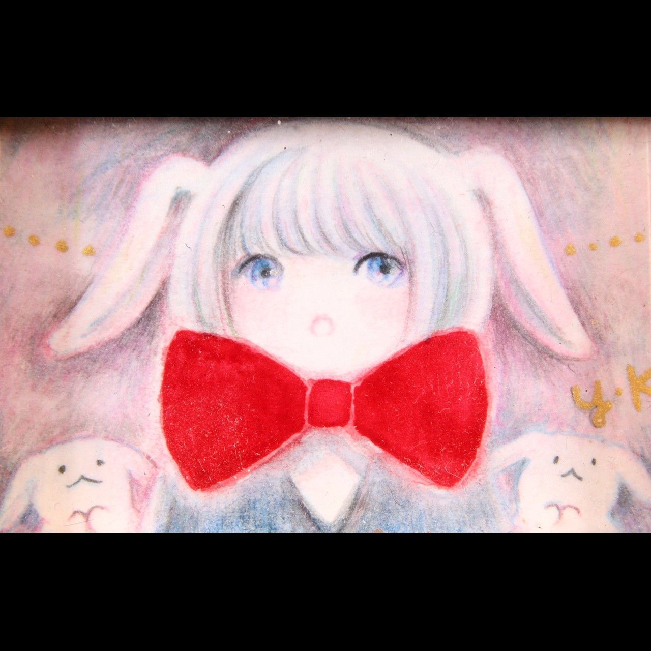 小坂由希 「うさぎの仲間になった！」 ミクストメディア 2022年