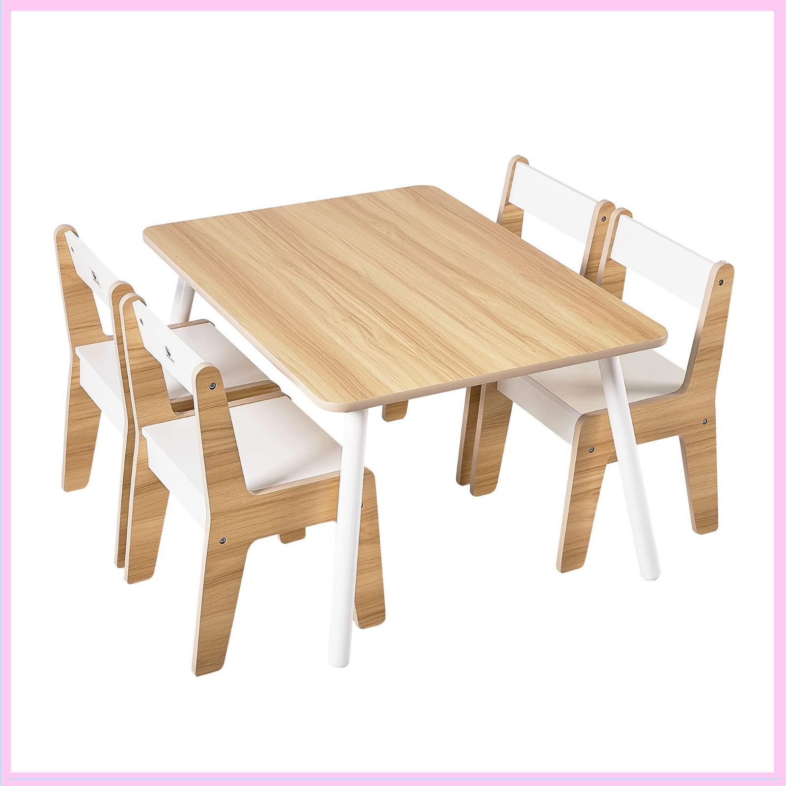 Toffy & Friends 子ども用テーブル 椅子セット 木製 キッズテーブル