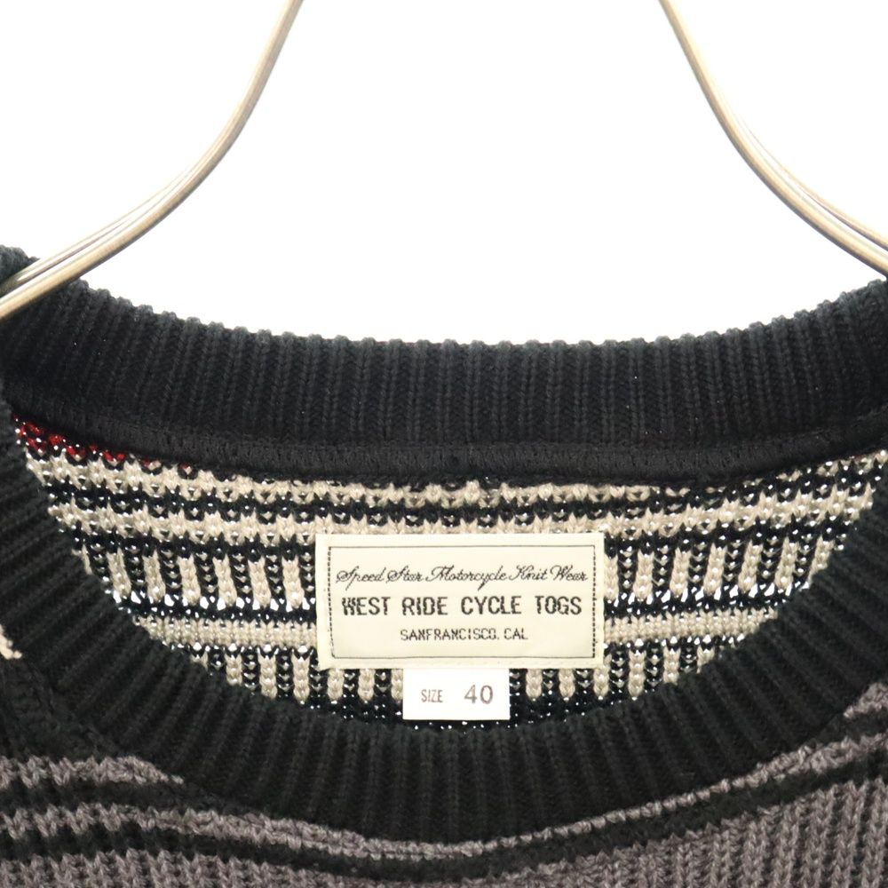 WEST RIDE CYCLE TOGS (ウエスト ライド) ボーダー クルーネック