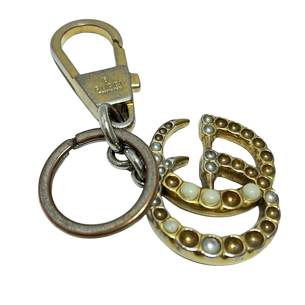 GUCCI グッチ キーホルダー ゴールド GGマーク 箱付き GUCCI グッチ キーホルダー ゴールド GGマーク 箱付き