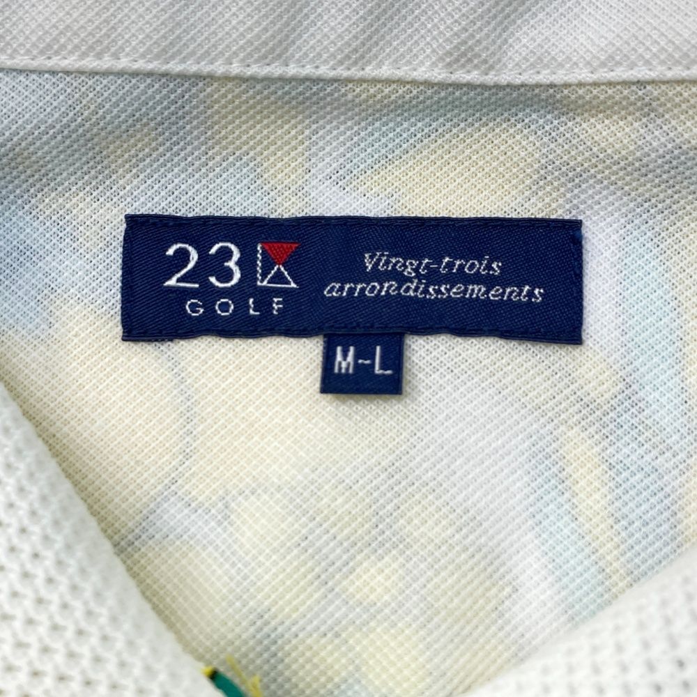 サイズ：M-L 23区GOLF ニジュウサンクゴルフ  半袖ワンピース 花柄 イエロー系 [240101483408] ゴルフウェア レディース ストスト サイズ：M-L 23区GOLF ニジュウサンクゴルフ 半袖ワンピース 花