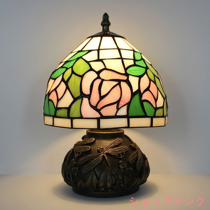 北欧 ヨーロピアンステンド ティファニーグラス テーブルランプ 12