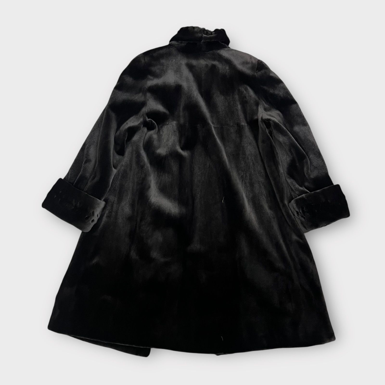 SAGA MINK  黒 毛皮コート SAGA MINK サガミンク ミンクファー コート Super Quality Ranched