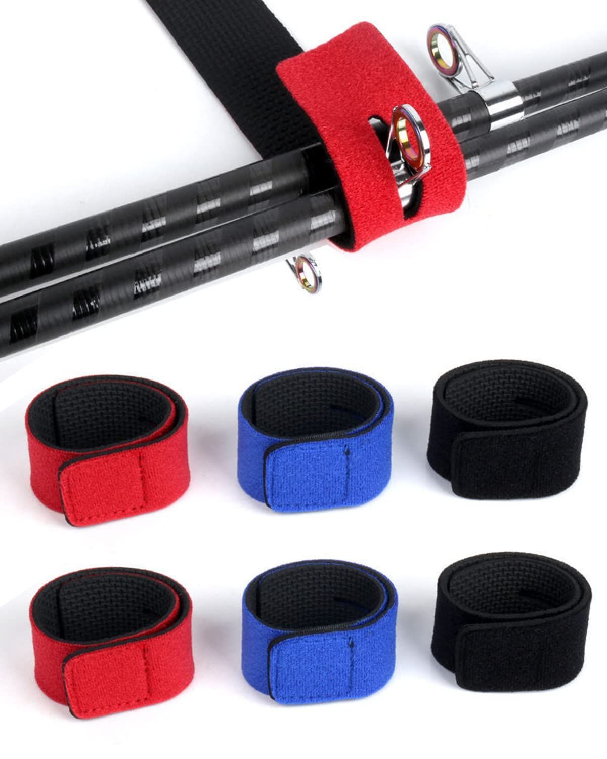 保護ベルト 釣り 釣り竿バンド 釣りロッドベルト ロッドベルト 釣り竿用結びバンド YFFSFDC