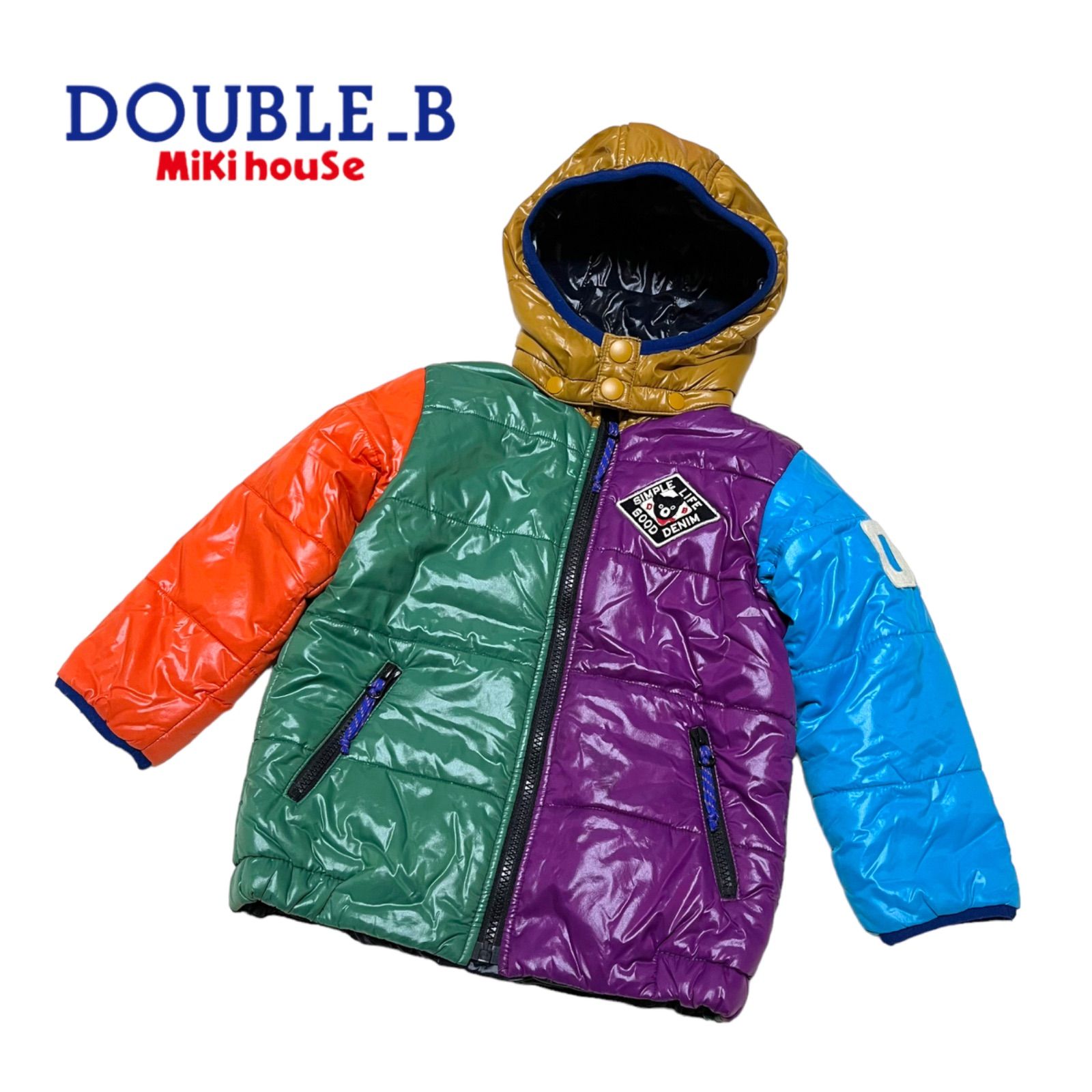 ミキハウス ダブルビー リバーシブルダウンジャケット 110 - メルカリ 