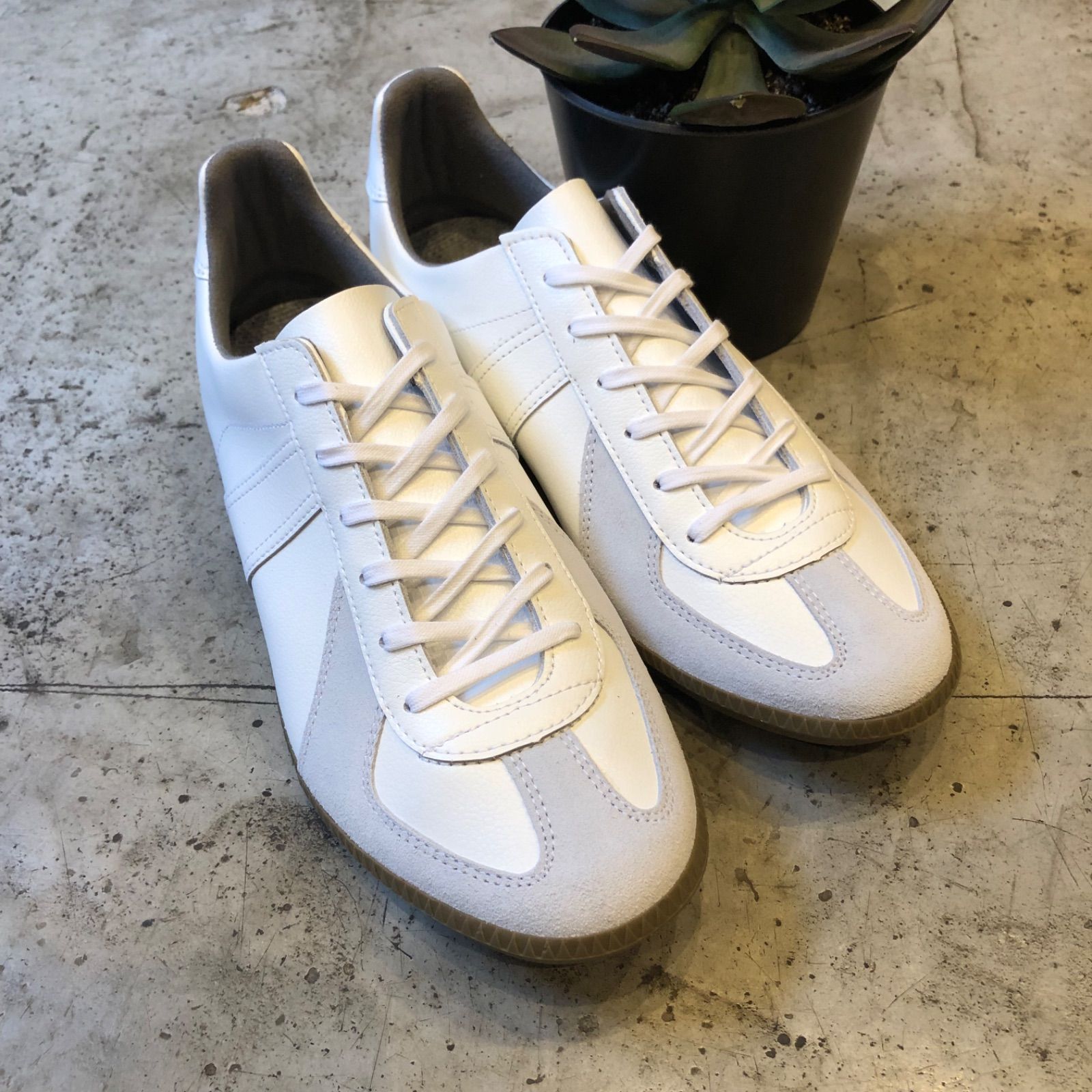 Germantrainer ジャーマントレーナー 1183 レザースニーカー 白 - メルカリ