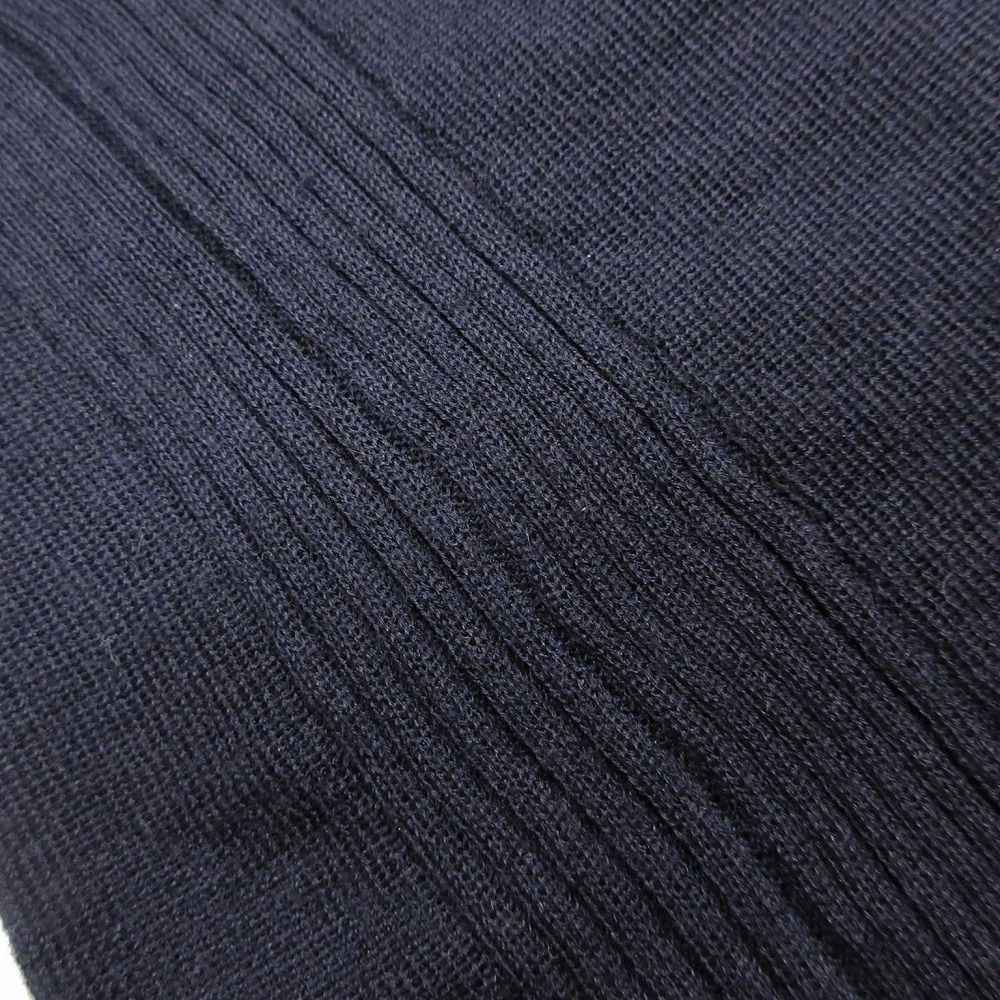 ジルサンダー JIL SANDER カシミヤ シルク 五分袖 ニット セーター 薄手 ハイネック カットソー 38 S ネイビー ur46 【中古】 ジルサンダー JIL SANDER カシミヤ シルク 五分袖 ニット