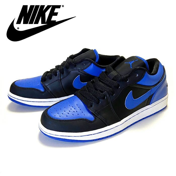 送料無料 メンズ スニーカー ブラック/ロイヤル NIKE ナイキ Nike Air Jordan 1 Phat Low 338145-041 ナイキ エア ジョーダン 1 ファット ロー kne942