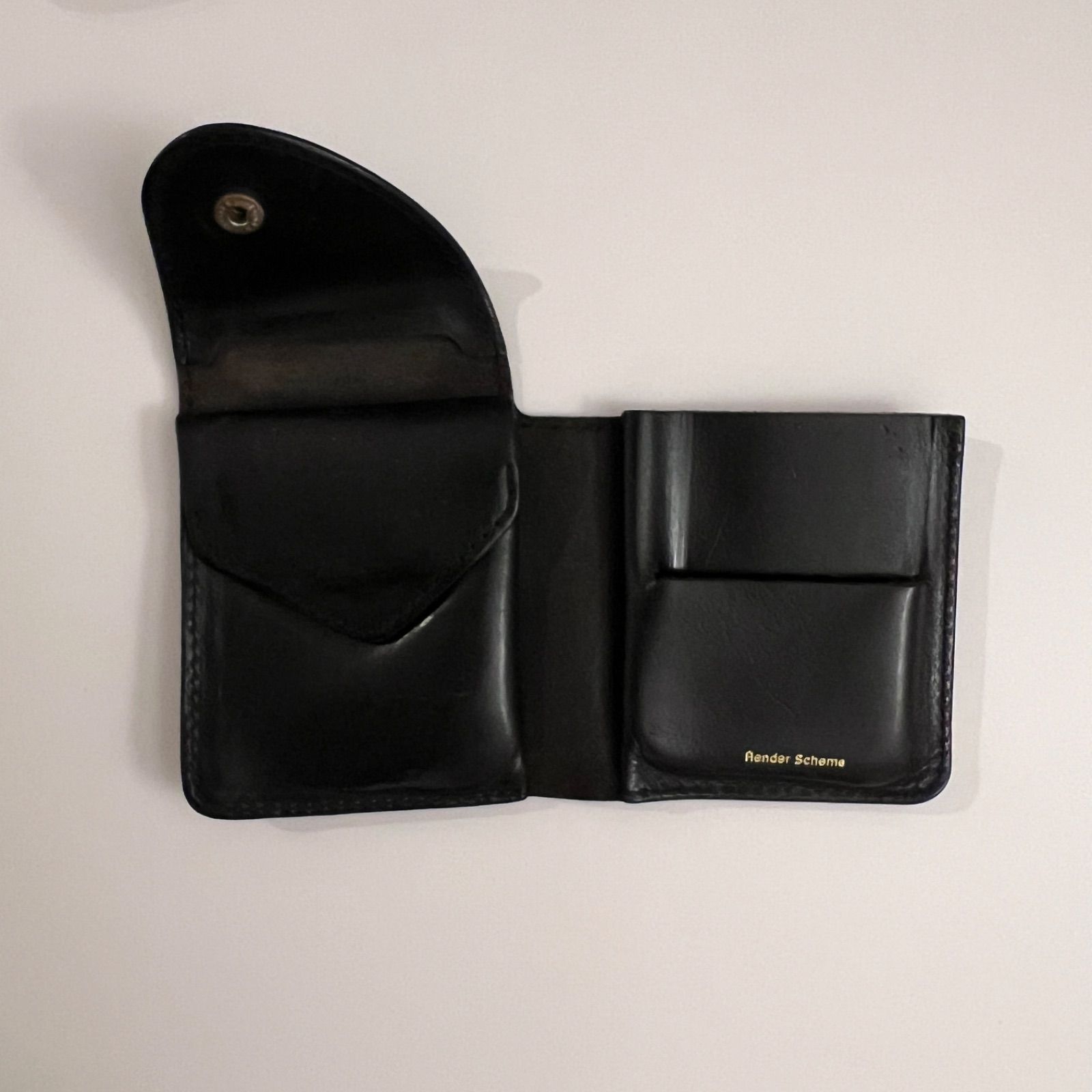 【Hender Scheme】Wallet Black cow leather ウォレット