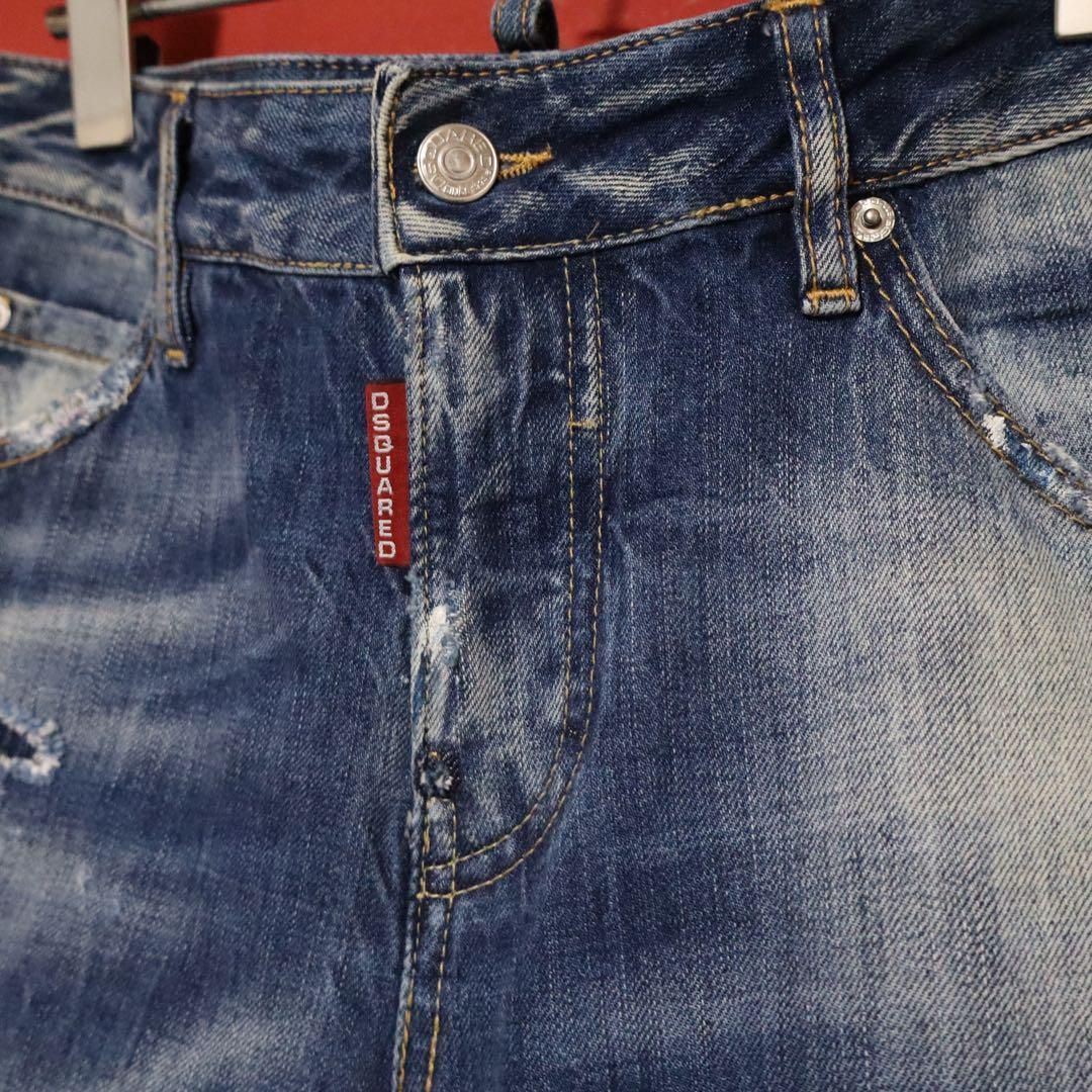 DSQUARED2 ディースクエアード ペンキ パッチワーク ダメージジーンズ DSQUARED2 ディースクエアード ペンキ パッチワーク ダメージ