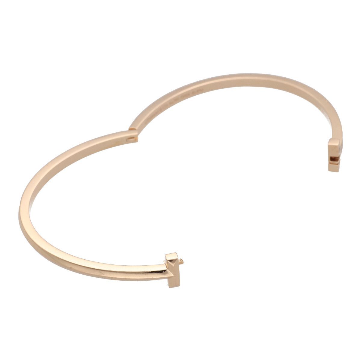 中古】 Tiffany ＆ Co. ティファニー Tワン ヒンジ バングル ナロー 