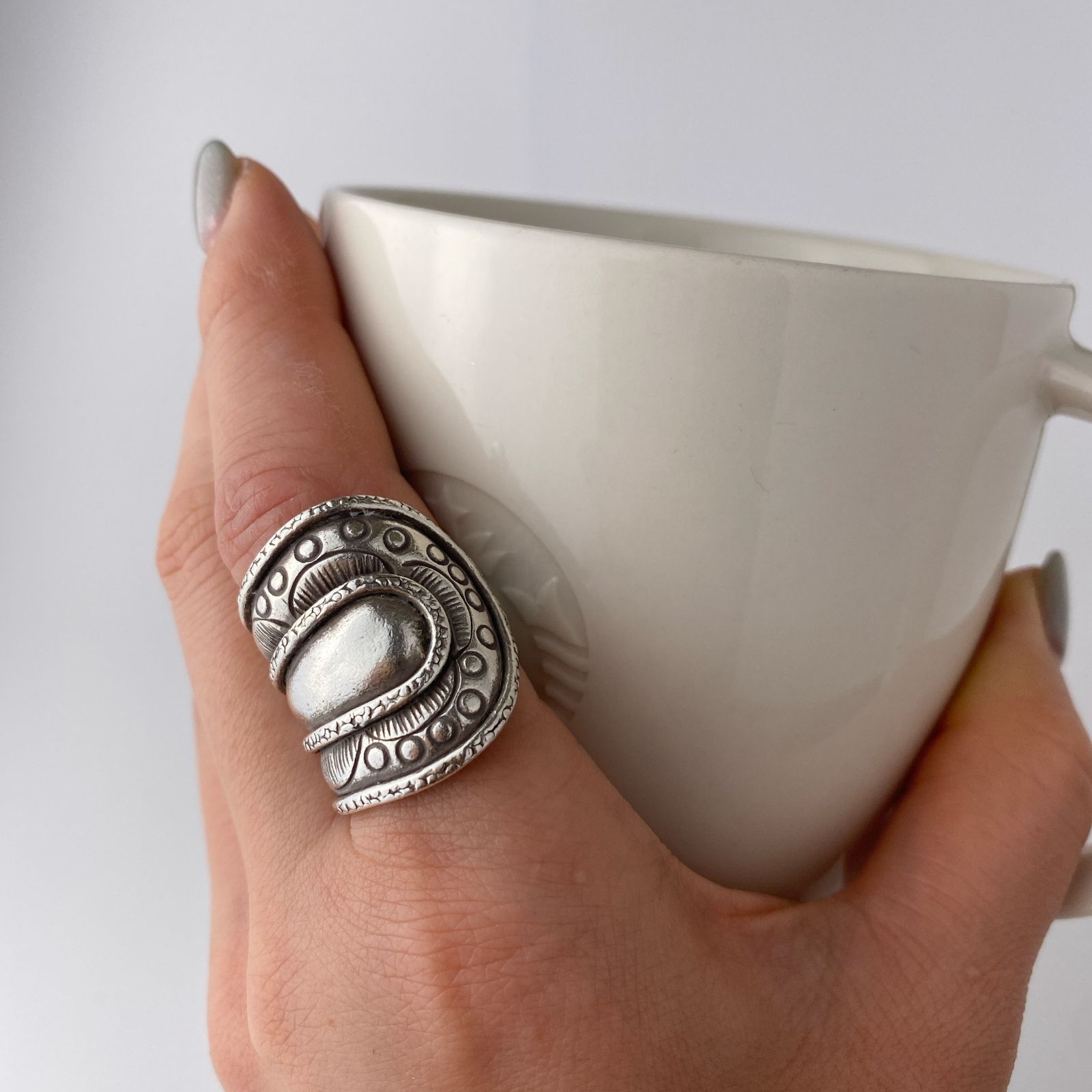 カレンシルバー 存在感 メンズ レディース 新品未使用 大きめ カレン族