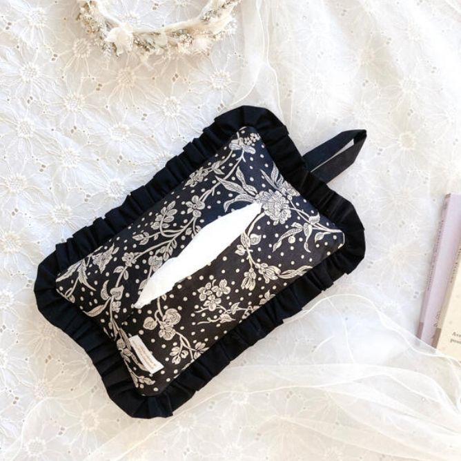 フリルティッシュボックスカバー ハンドメイド♡ - メルカリ