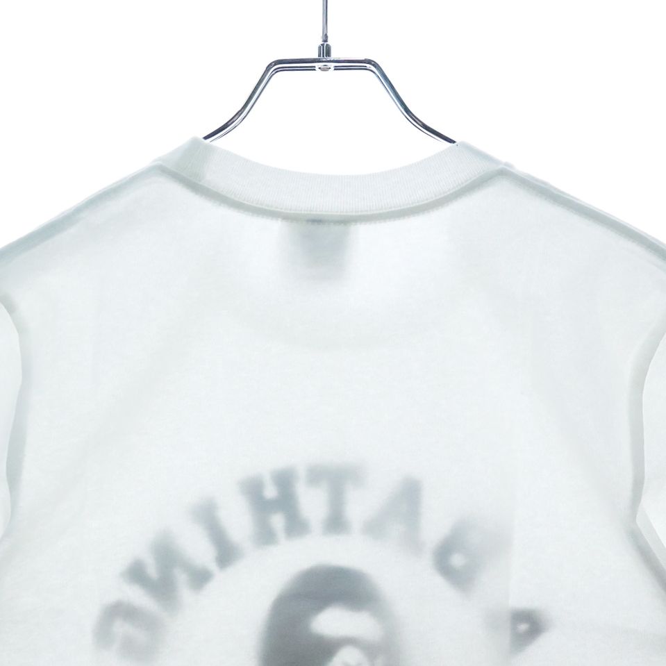 アベイシングエイプ ABC CAMO COLLEGE TEE フロントプリント クルーネック半袖Tシャツレディース/カモフラージュ 001TEL8020005L A BATHING APE - A BATHING APE アベイシングエイプ ABC CAMO