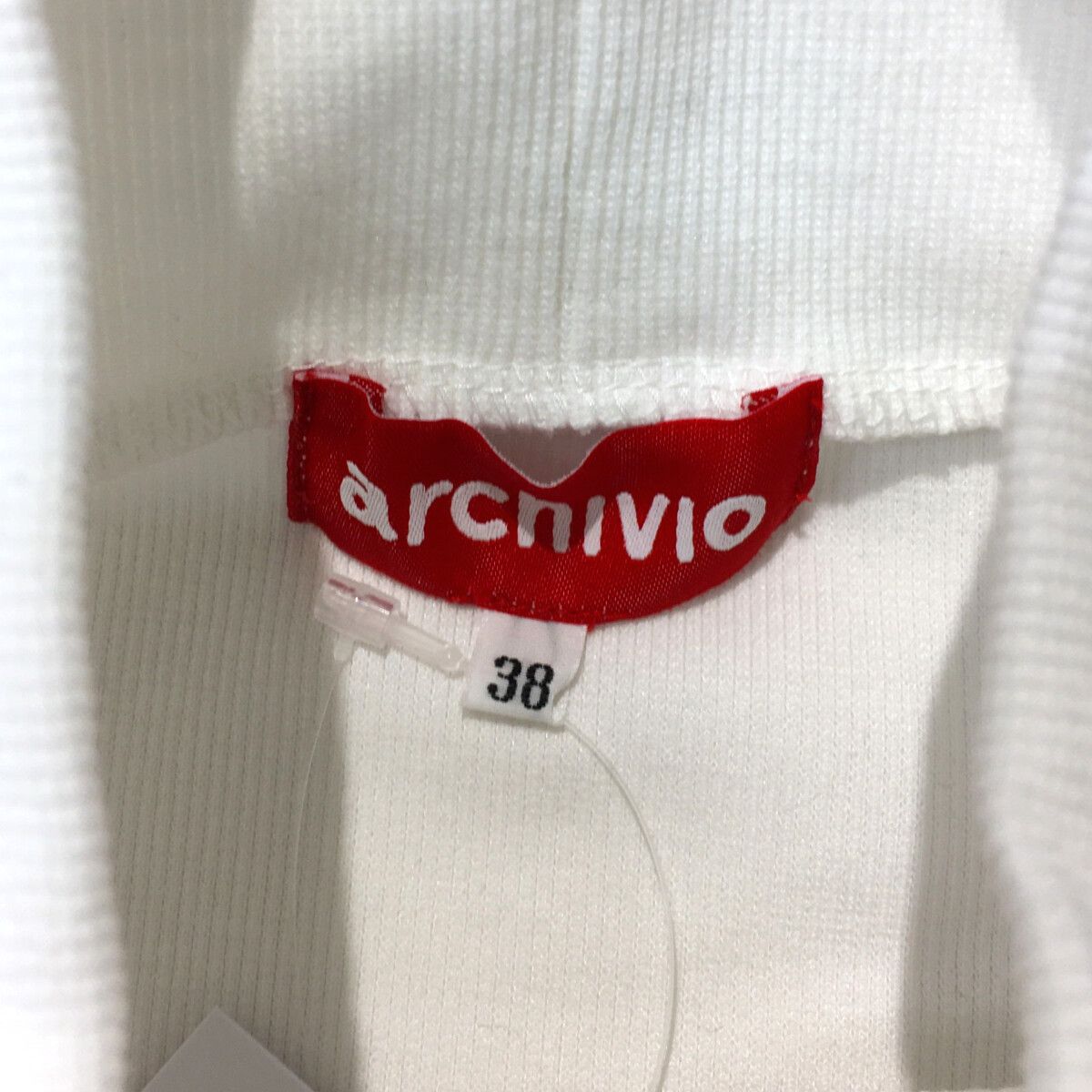 archivio - coco 中古 アルチビオ archivio レディース カットソー 38(M) 白 ホワイト ハイネック 中古 レディース アルチビオ archivio カットソー 38(M) 白