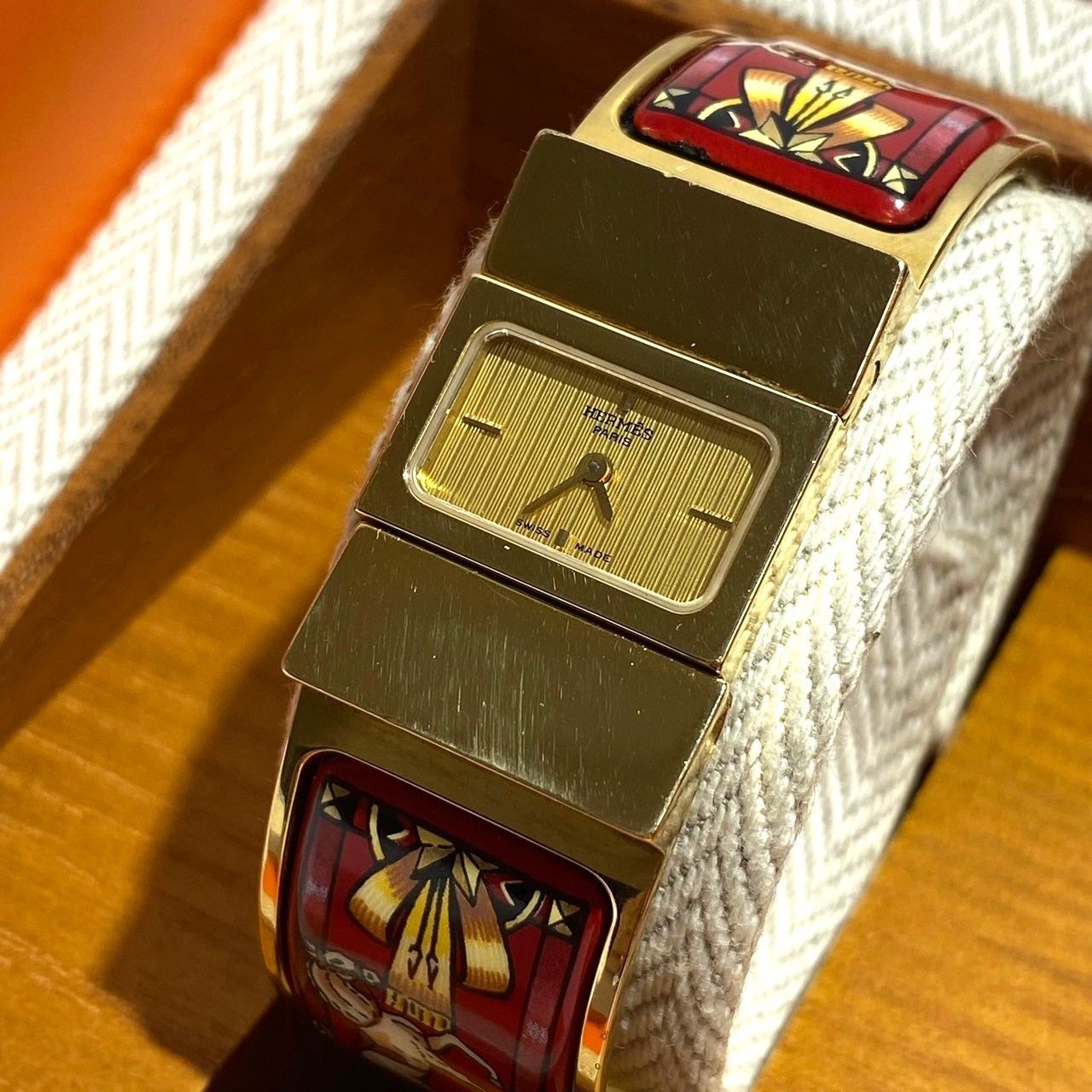 0038 Hermès HERMES エルメス ロケ バングルウォッチ Loquet bangle 