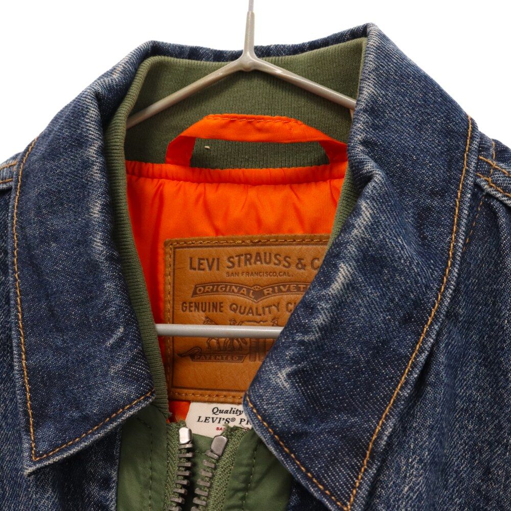 Levi's (リーバイス) MA-1 HYBRID TRUCKER JACKET ハイブリッド デニム
