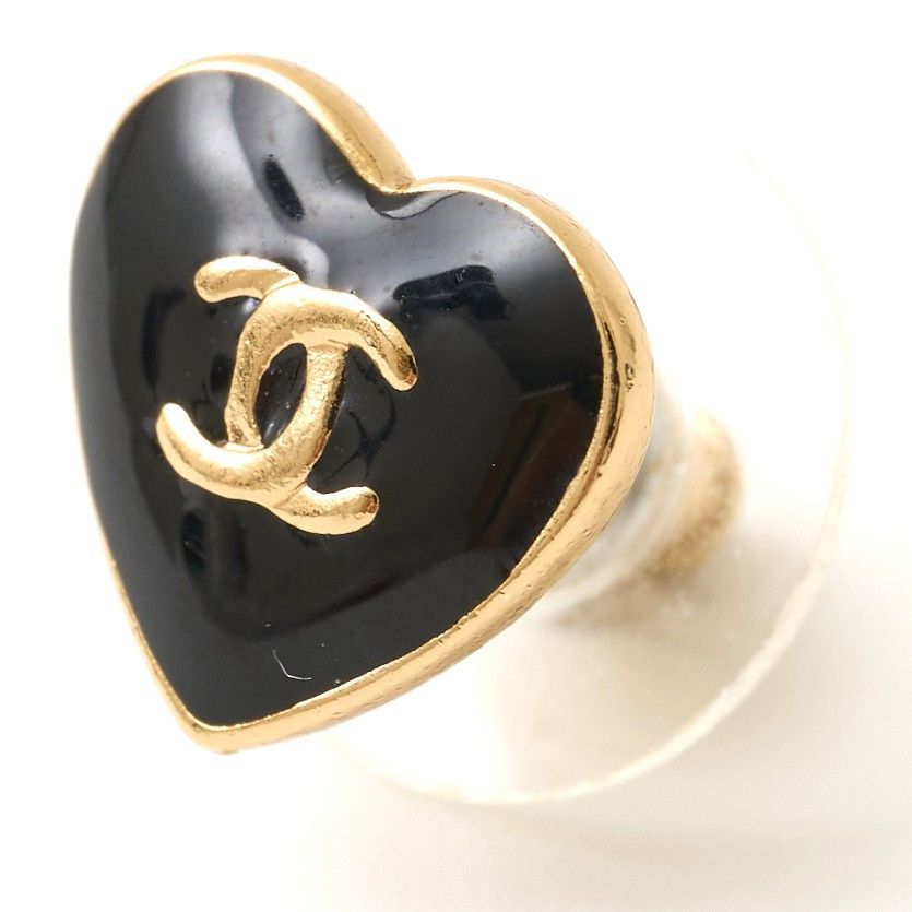 CHANEL シャネル ココマーク ハートモチーフ ピアス イヤリング GP