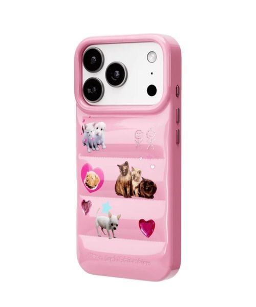 スマホケース THE PUFFER CASE PUPPY CRUSH iPhoneケース スマホケース iPhone16 16ProMax CHRISTIANNAURATH_COM_BR