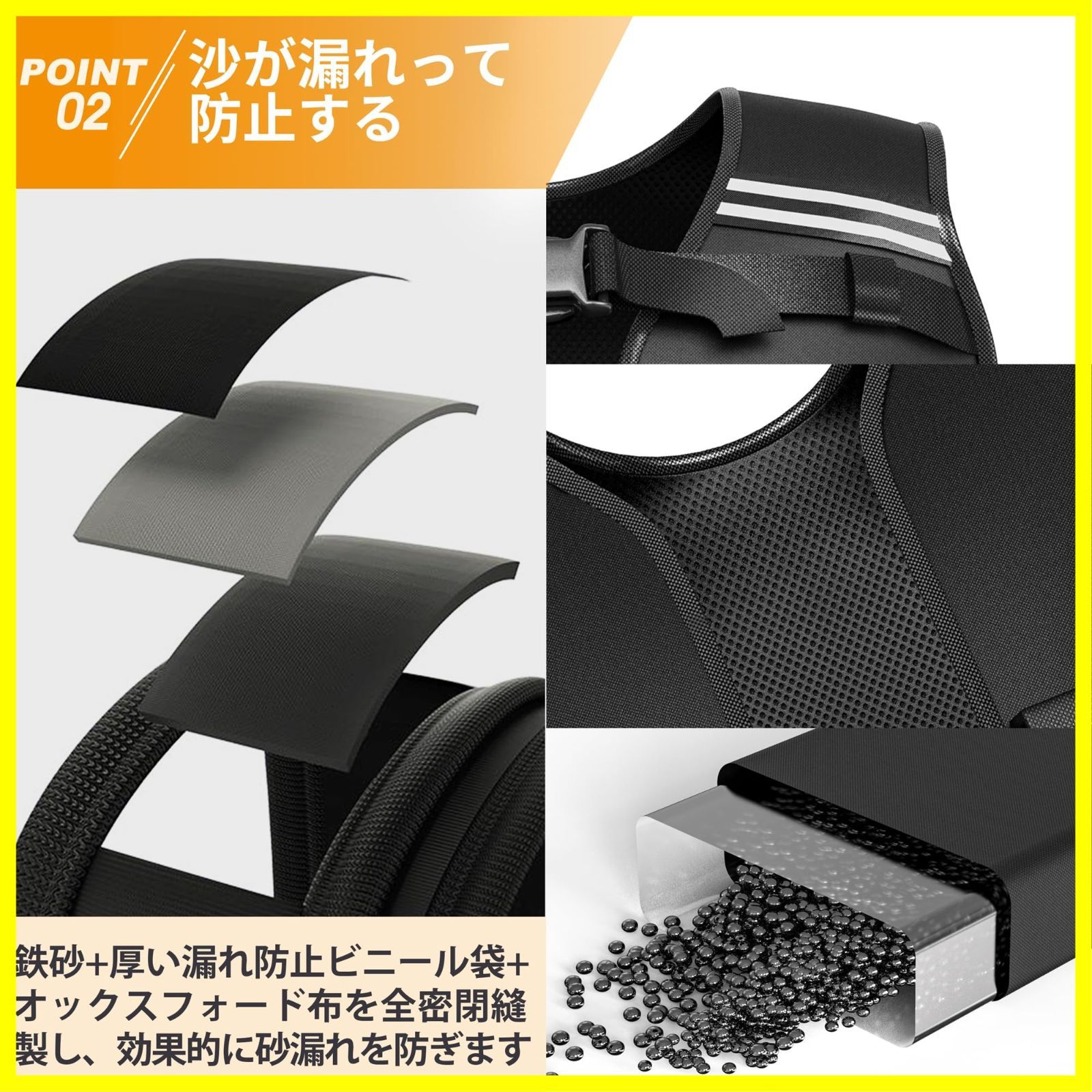 PROIRON ウェイトベスト おもり 筋トレ 加重ベスト 10kg / 20kg 重量 