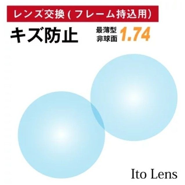 No.020【レンズ交換】単焦点1.74非球面キズ防止【百均でもOK