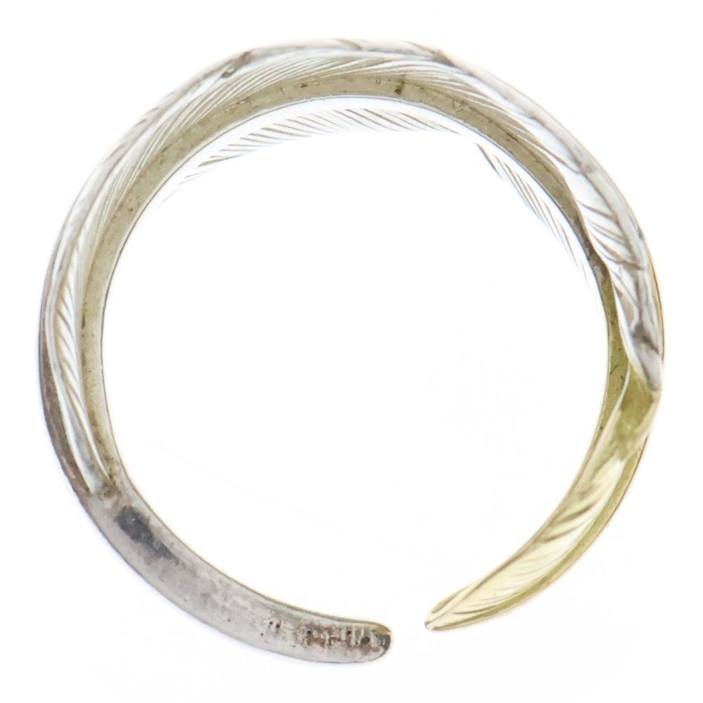 鷲見太郎 ワシミタロウ M Feather K18 Top Ring 01 鷲見太郎 (ワシミタロウ) M feather K18 top ring 01 先金フェザー