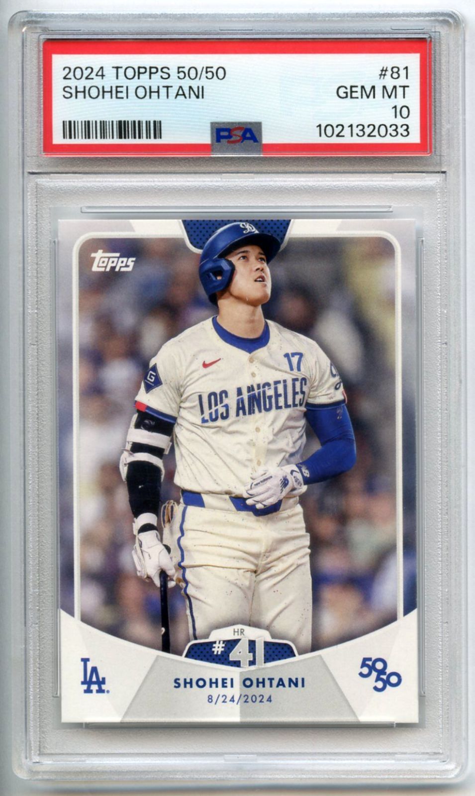 大谷翔平 50-50 達成試合 チケット PSA 認証10 GEM MINT 大谷翔平 50-50 達成試合 チケット PSA 認証10 GEM MINT 大谷翔平 50-50