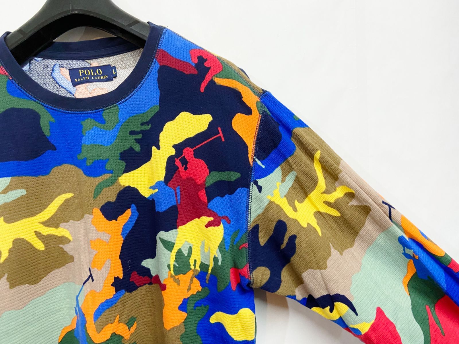 Polo Ralph Lauren カモフラージュ 長袖カットソー L POLO RALPH LAUREN ポロラルフローレン カモフラ 長袖カットソー