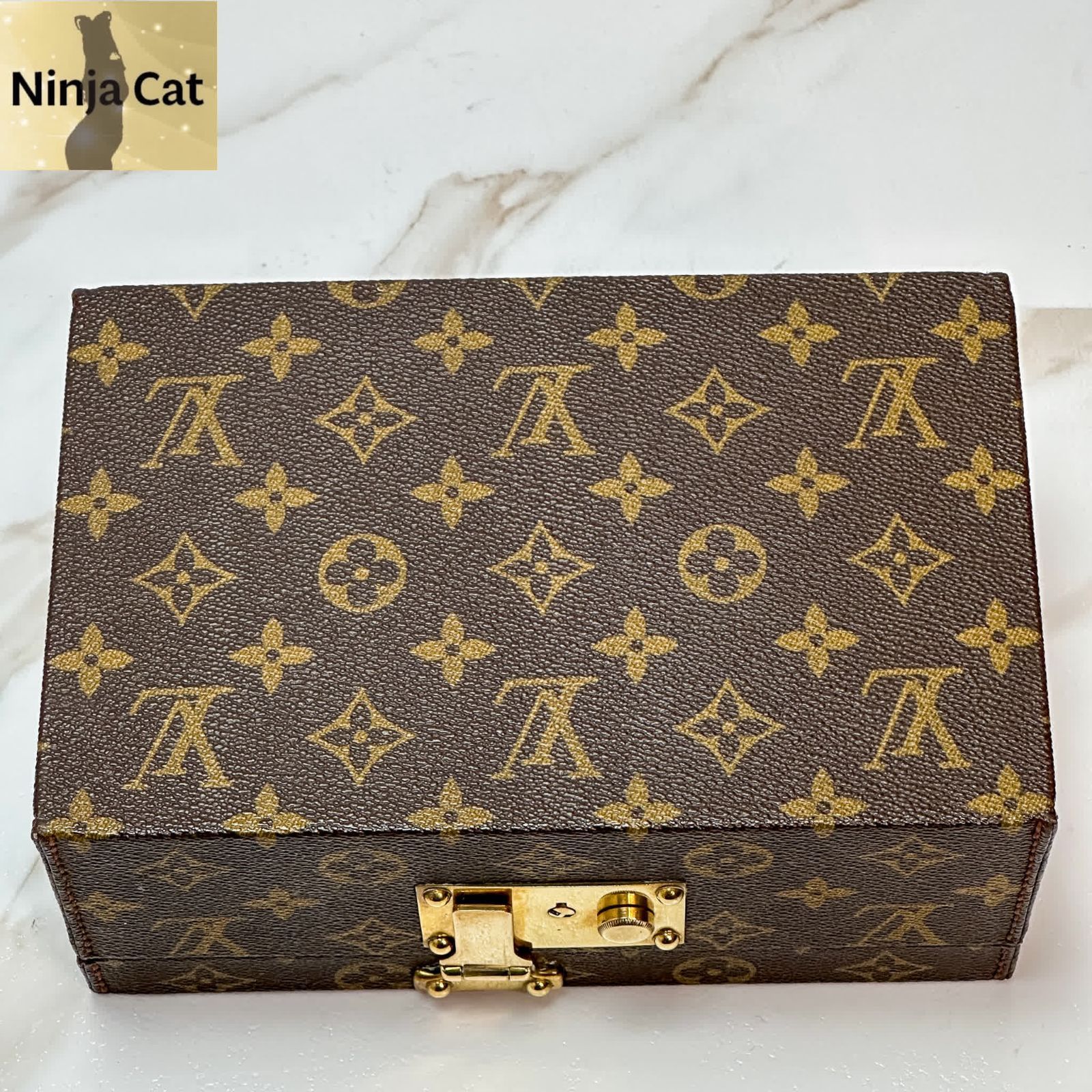 LOUIS VUITTON ルイヴィトン ボワットアトゥージュエリーケース　化粧箱 M47236 80s ヴィンテージ　ハンドバッグ　鑑定済