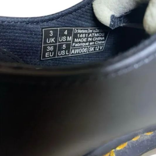  Dr.Martens ×ATMOS MARTIN 1461 ATMOS 3ホール シューズ UK 3 22 cm ローファー 革靴 靴