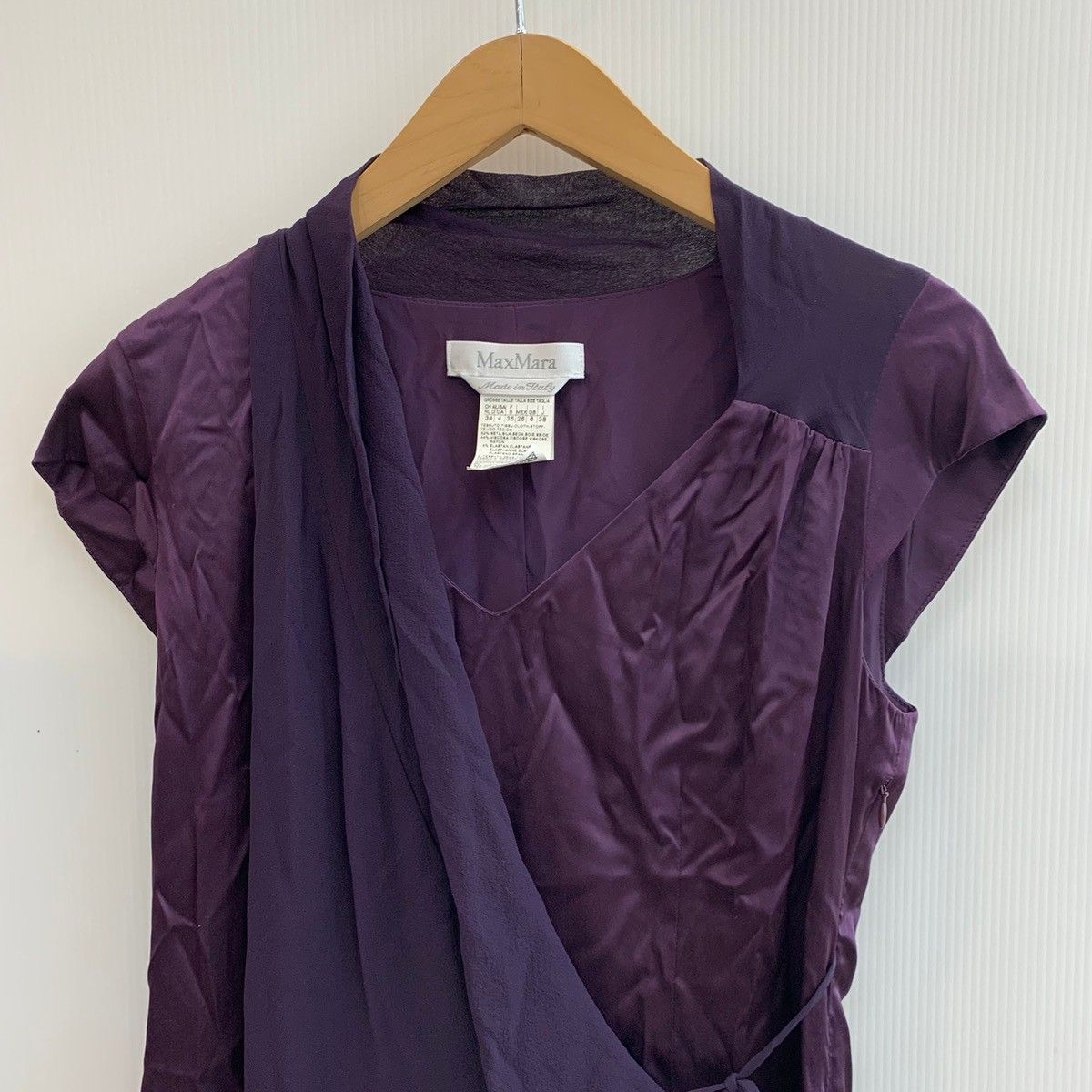 Max Mara Vネック 半袖 ワンピース 36