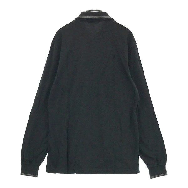 再再再値下げランバンスポール　長袖ポロシャツ38 黒✕グレー LANVIN SPORT ランバン スポール 長袖ポロシャツ ブラック系 38