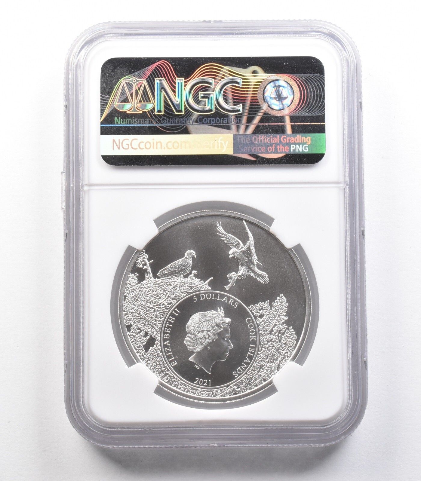 2021年 クック諸島 5ドル シルバー ステートアニマルズ アラスカ