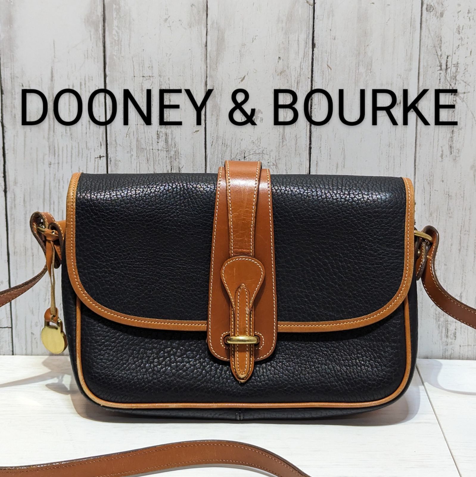 【良品】DOONEY&BOURKE ドゥーニー＆バーク  オールレザー ショルダーバッグ