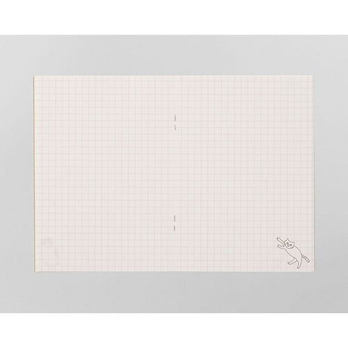 まとめ ミドリ ノート A6 ねこチラシ柄 91802-553 ×50セット