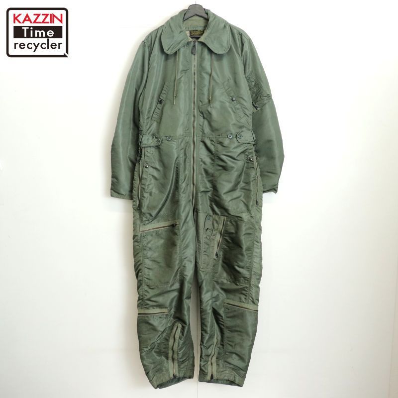 50s U.S.AIRFORCE CWU-1P ミリタリー フライトスーツ つなぎ メンズ 表記LARGE-LONGサイズ