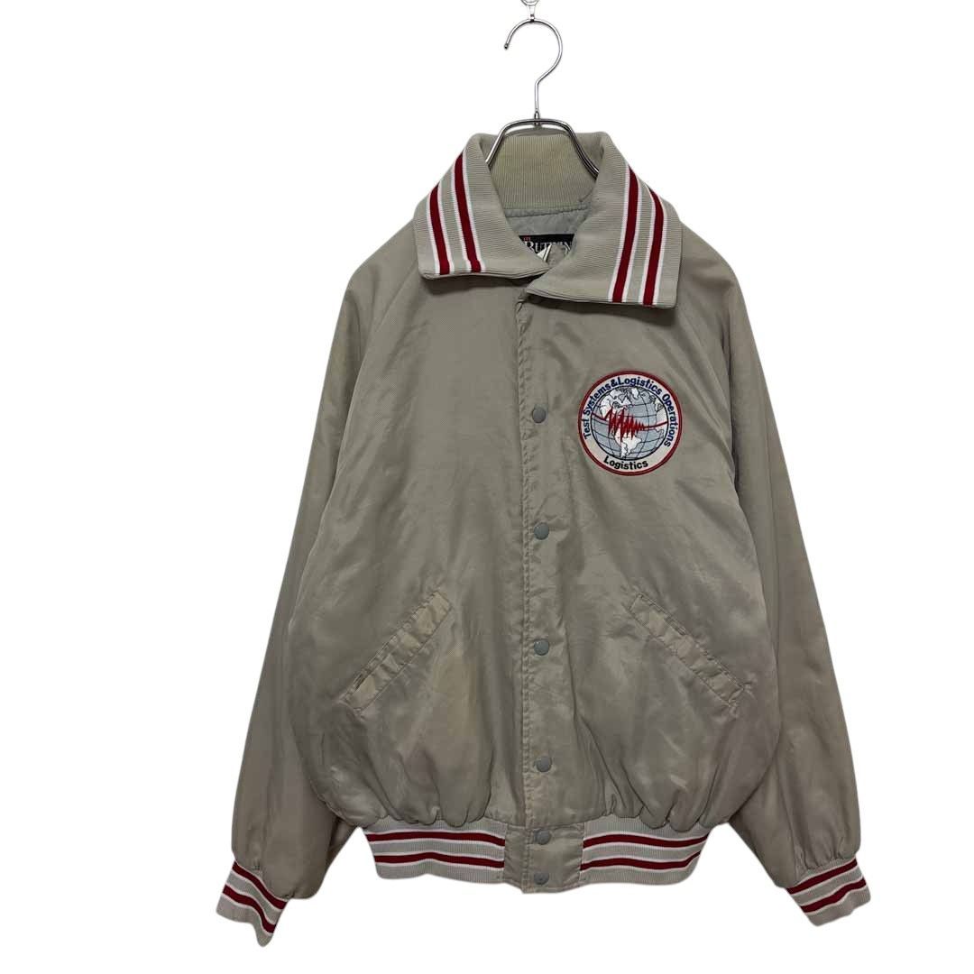 80s BUTWIN USA製 ウール スポーツジャケット スタジャン 古着 USA製 80s BUTWIN Wool Leather Varsity Jacket 黒赤 46